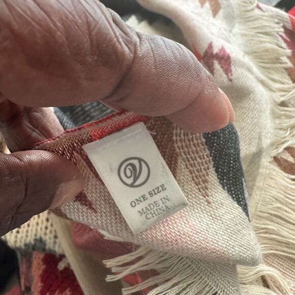 Aztec Print Scarf Wrap Accessory O/S - Picture 5 of 6